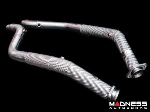 Jaguar F-TYPE Downpipe Set - w/ Heat Shield - TUO - 3.0L V6